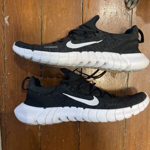 Nike Free RN 5.0 Black White Mens Running Shoes Sizes 13
